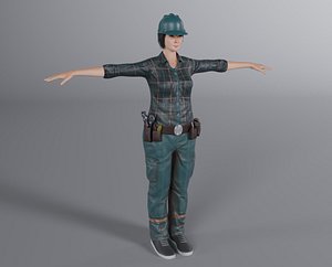 Female Plumber 3D model
