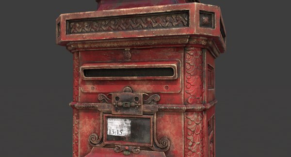 Post box 3D model - TurboSquid 1404545