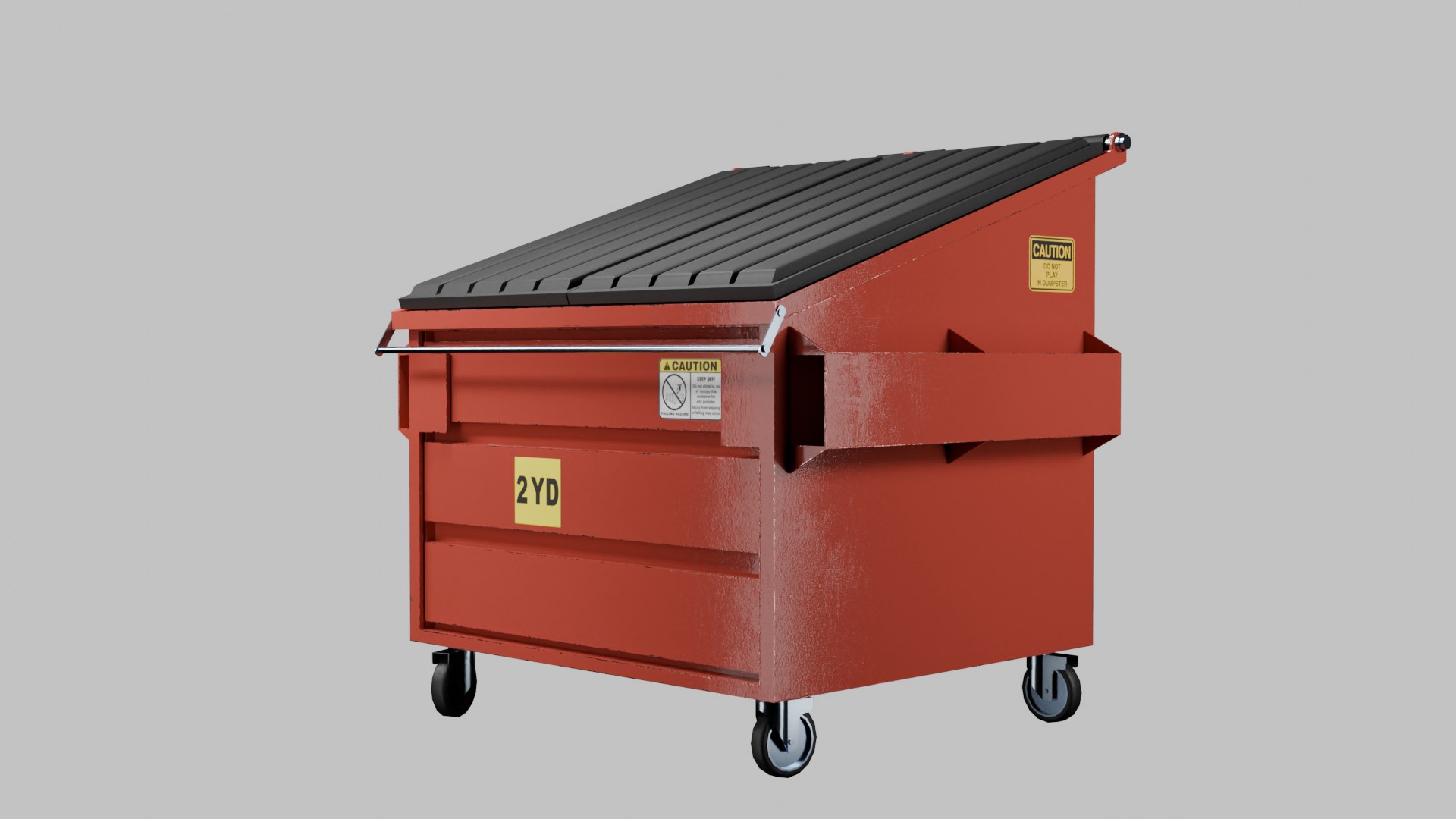 Red Dumpsters Collection 3D Model TurboSquid 2172137