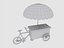 3D food carts cartoon model