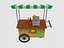 3D food carts cartoon model