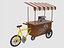 3D food carts cartoon model