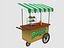 3D food carts cartoon model
