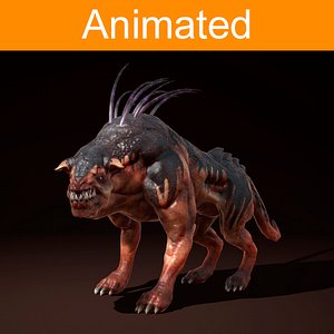 3d character creature ripper dog