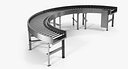 Bend Roller Conveyor Motorised 3D Model