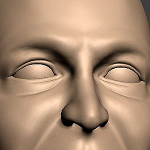 maya realistic male head