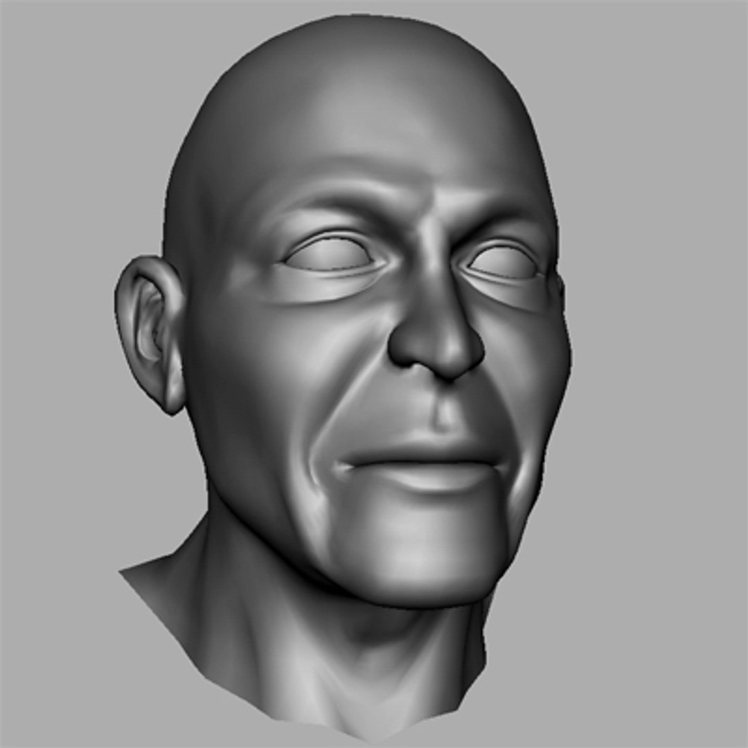 Maya Realistic Male Head