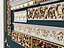 Kollektion dekorativer Zierleisten im Barock-Gold-Stil