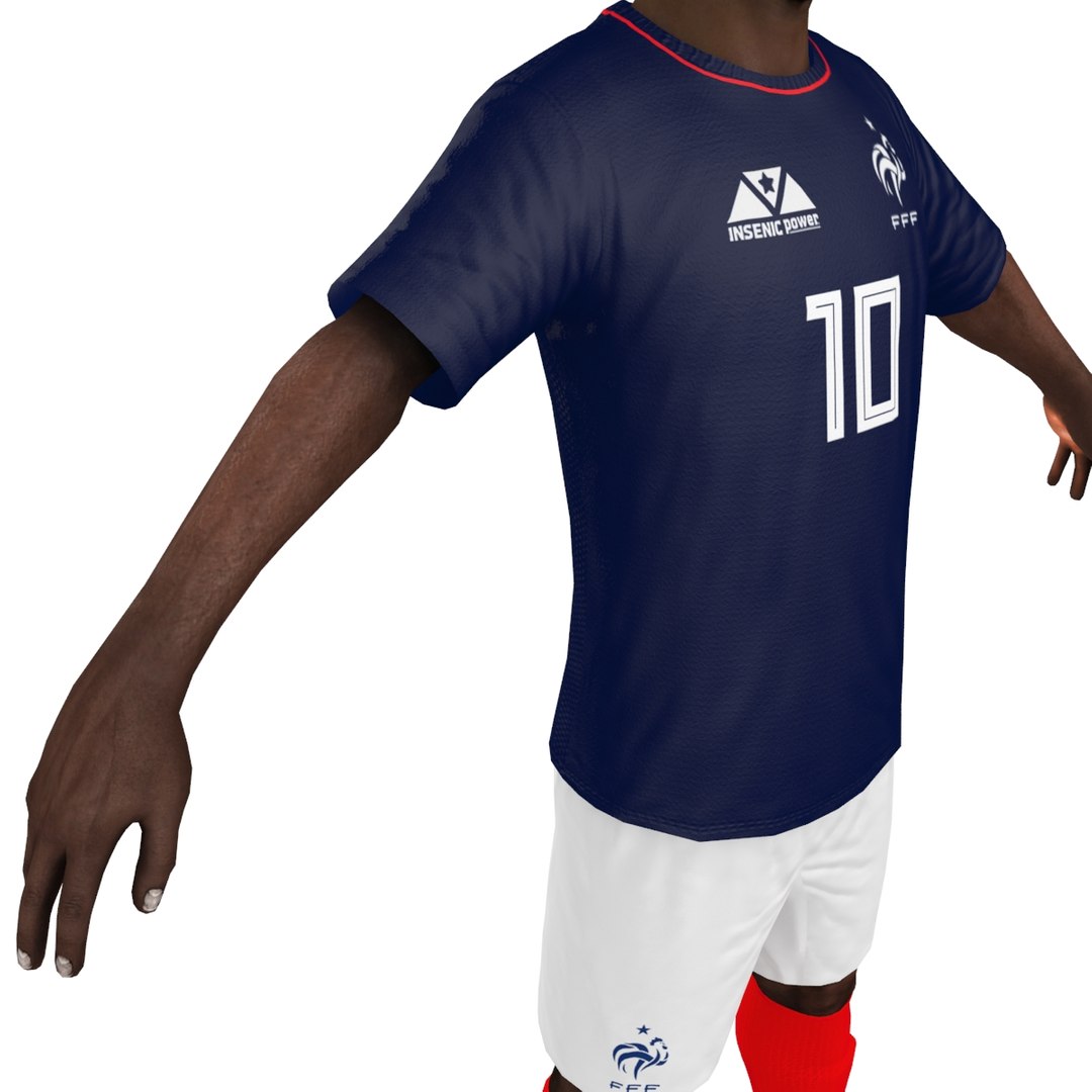 Soccer player france model - TurboSquid 1306002