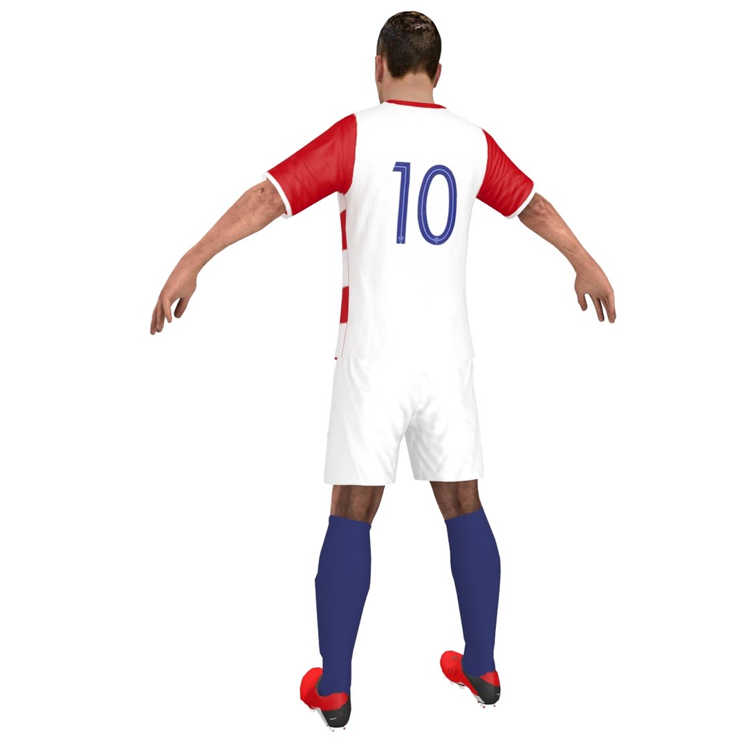 Soccer Player France Model - Turbosquid 1306002