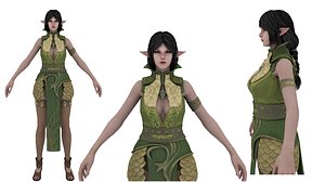 3D Character girl Sombra 3D model