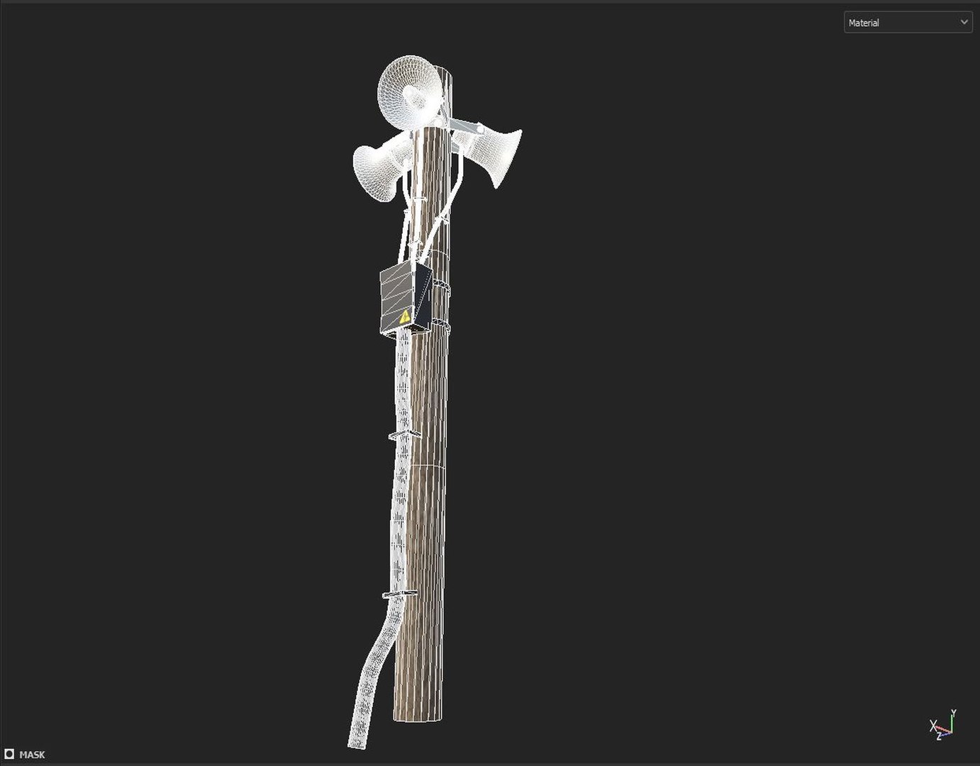3D model megaphone pole https://p.turbosquid.com/ts-thumb/fc/QzuKN6/5D/ddddd_1920x1500/jpg/1719830113/1920x1080/fit_q87/c7567834b2b79b3cd6da34b00f102456d80f137f/ddddd_1920x1500.jpg