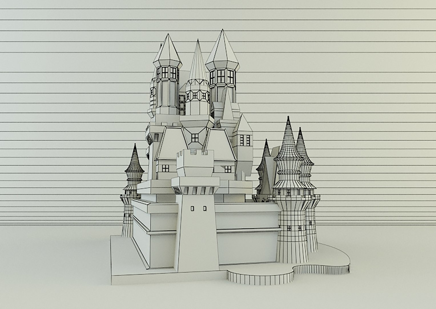 3D Cinderella Castle 3d 3D model - TurboSquid 2056079