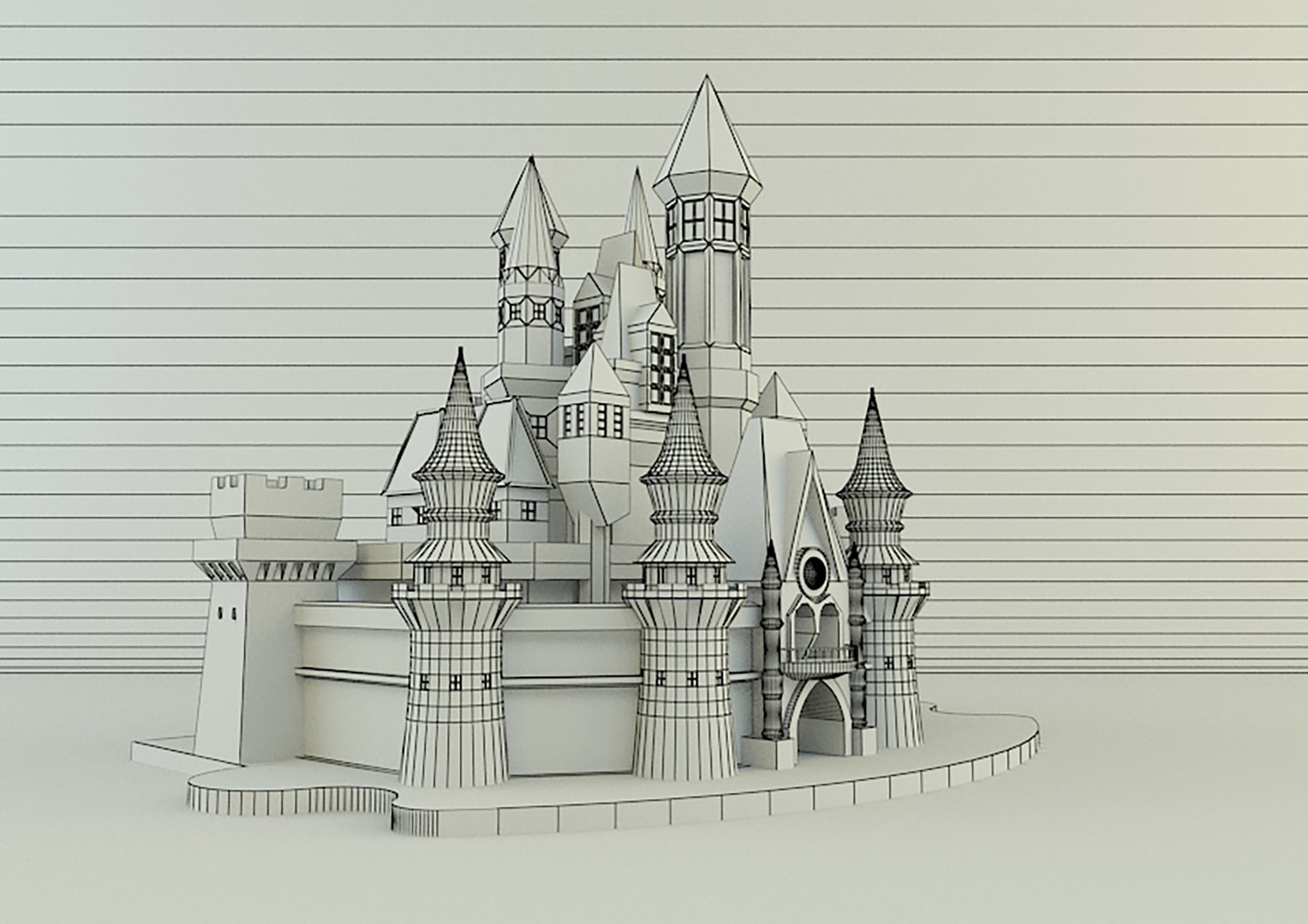 3D Cinderella Castle - TurboSquid 2056079