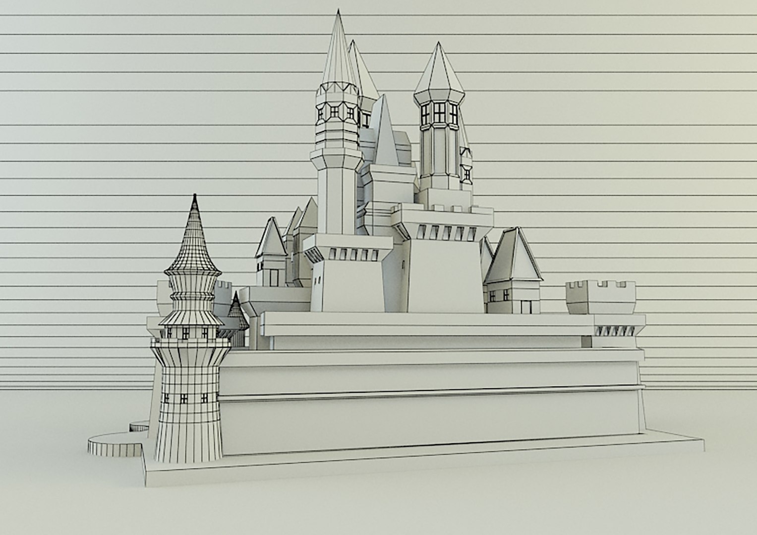 3d Cinderella Castle - Turbosquid 2056079