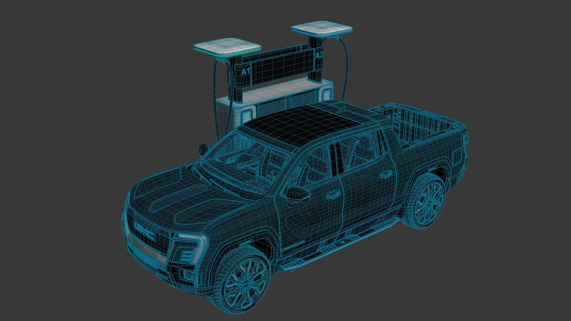GMC Sierra EV 2024 with Charge Station 02 model https://p.turbosquid.com/ts-thumb/fc/WesVpK/X4/gmcsierraev2024withchargestation02_05/jpg/1742500069/1920x1080/fit_q87/c9ccf982126ffe84f05ecf861ba9354cc57388ef/gmcsierraev2024withchargestation02_05.jpg