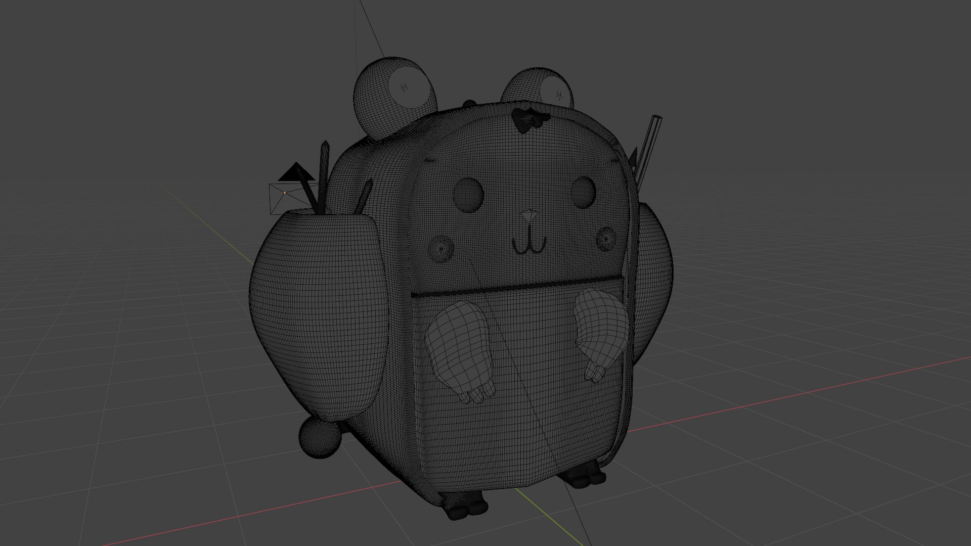 Cute Pencil Holder 3D model https://p.turbosquid.com/ts-thumb/fc/WrPYxH/Bf/wireframe/png/1716905656/1920x1080/fit_q87/de695df6b0520fb34369cbb7b515a44b5c5ca4d3/wireframe.jpg