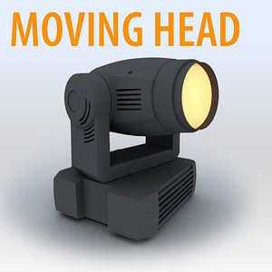 3d model light moving head -