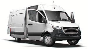 3D Freightliner Sprinter L3H2 RWD HQ Interior 2024 model