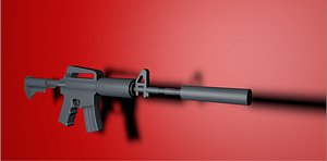 m4a1 rifle 3D model