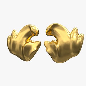 Plaster Decorative Bow DS370 model