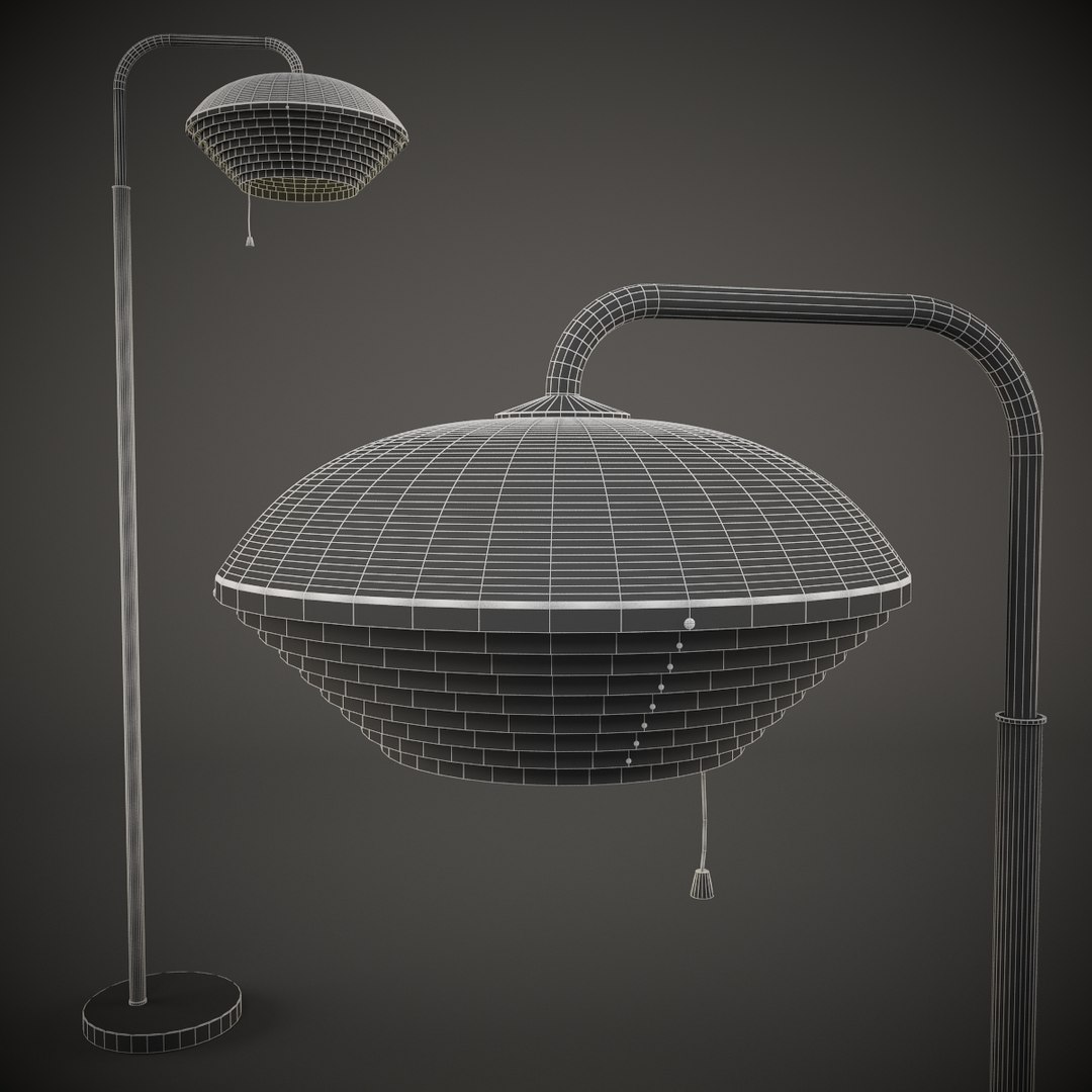 3d Model Artek Floor Lamp A811
