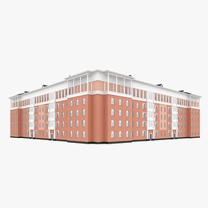 3d 3ds middle corner building