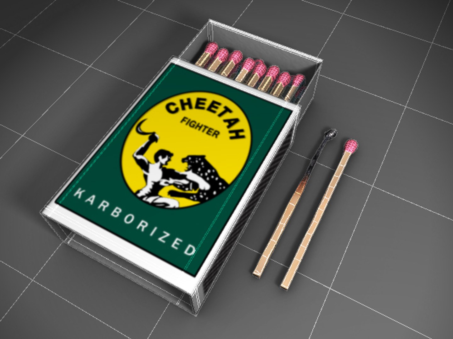 Maya Matchbox Matchsticks