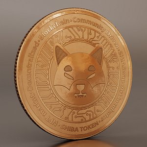 3D model Premium SHIBA Inu coin PBR 4K Textured Low-poly 3D model