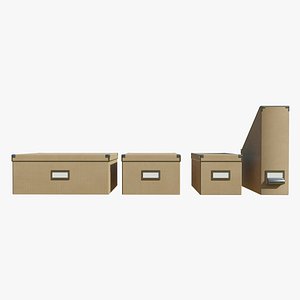 3D Office Boxes Pack model