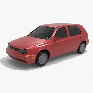 3D model VW Golf 1998