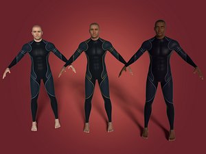 African European and Arab Swimmer - Surfer