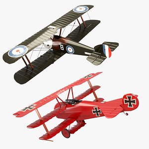 Fokker DR1 Red Baron and Sopwith Camel F1 Collection