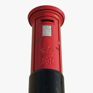 London red mailbox 3D model