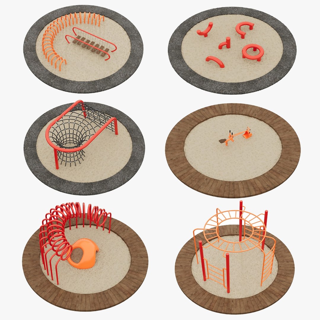 3D Playground Sand Set Model - TurboSquid 2115882