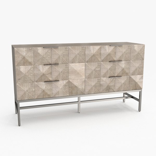 modelo 3d Cómoda Vesper gris - TurboSquid 2267581