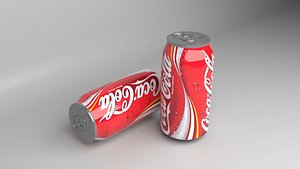 3D Coca Cola Cans