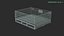 Collapsible Mesh Metal Pallet Cage 3D model