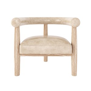 3D VESTA LEATHER CHAIR model