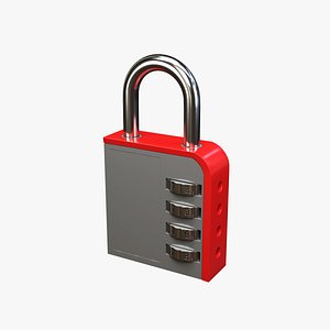 Combination Lock Red(1)