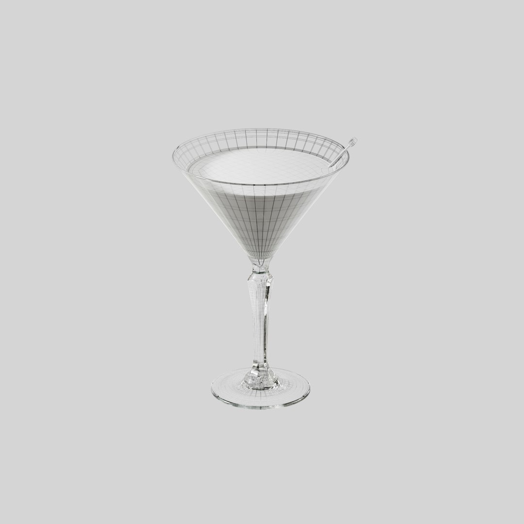 3D Cocktail Dry Martini Model TurboSquid 1906825