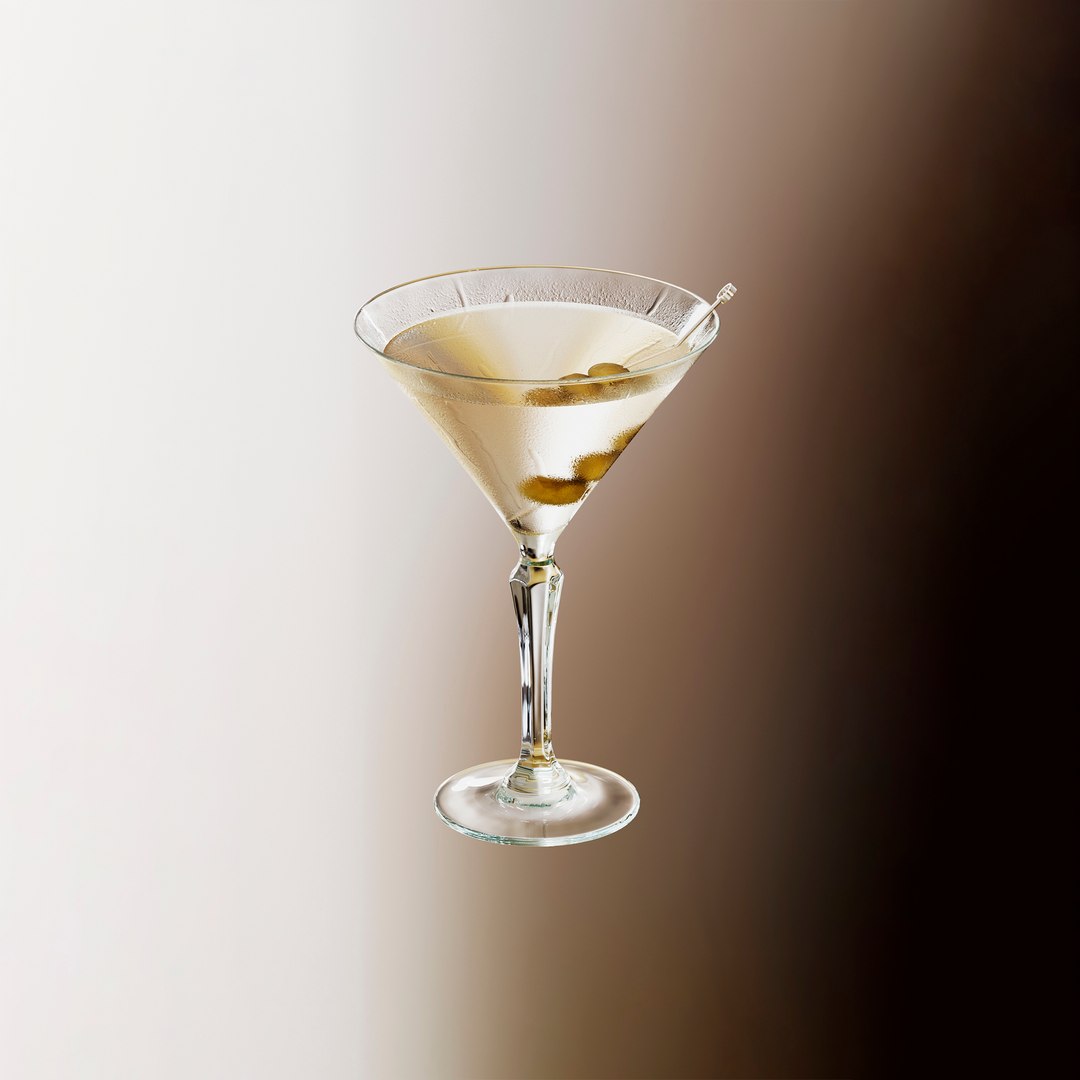 3D Cocktail Dry Martini model - TurboSquid 1906825