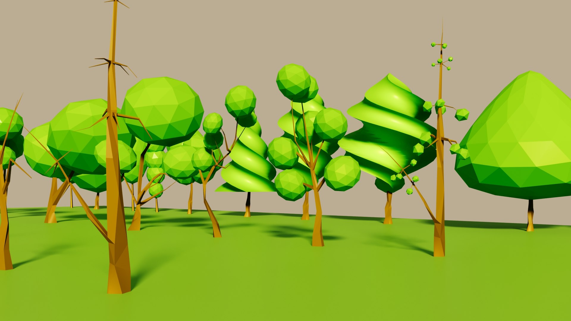 Low Poly Tree Pack 1-27 3D Model - TurboSquid 2165234