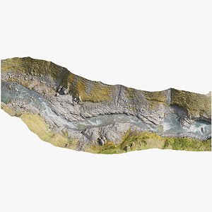 River Canyon Module - 3D PBR Model 3D model