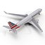 3d model of boeing 767-300er american airlines