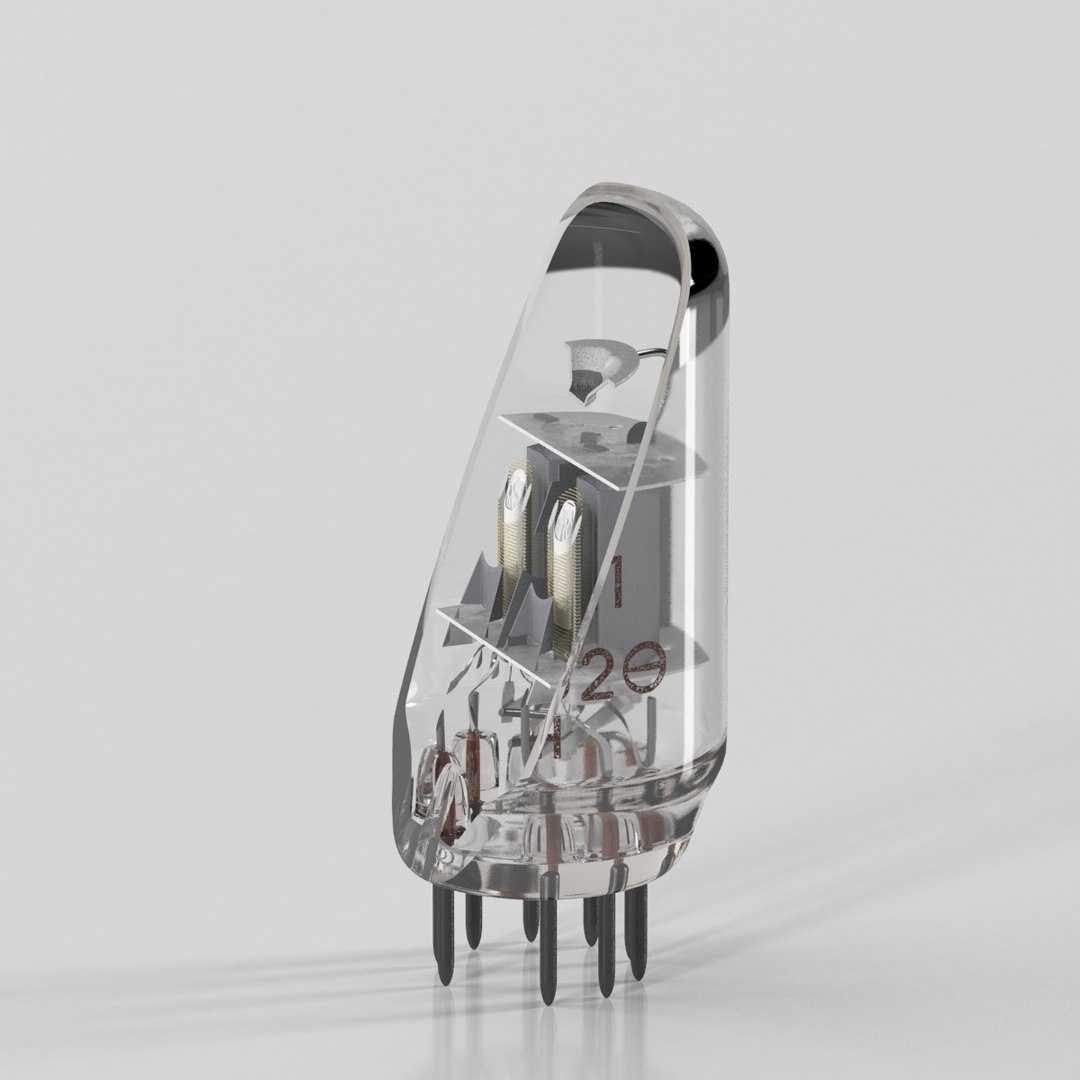 Russian Vacuum Tube 6n1p 3D Model - TurboSquid 1384061