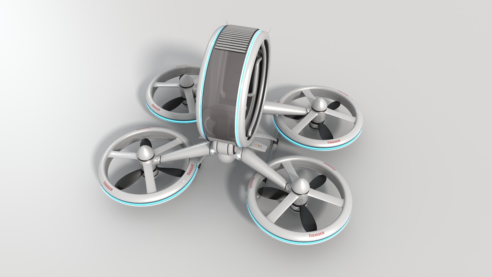 3d Manned Drone Concept Quadcopter - Turbosquid 2086389