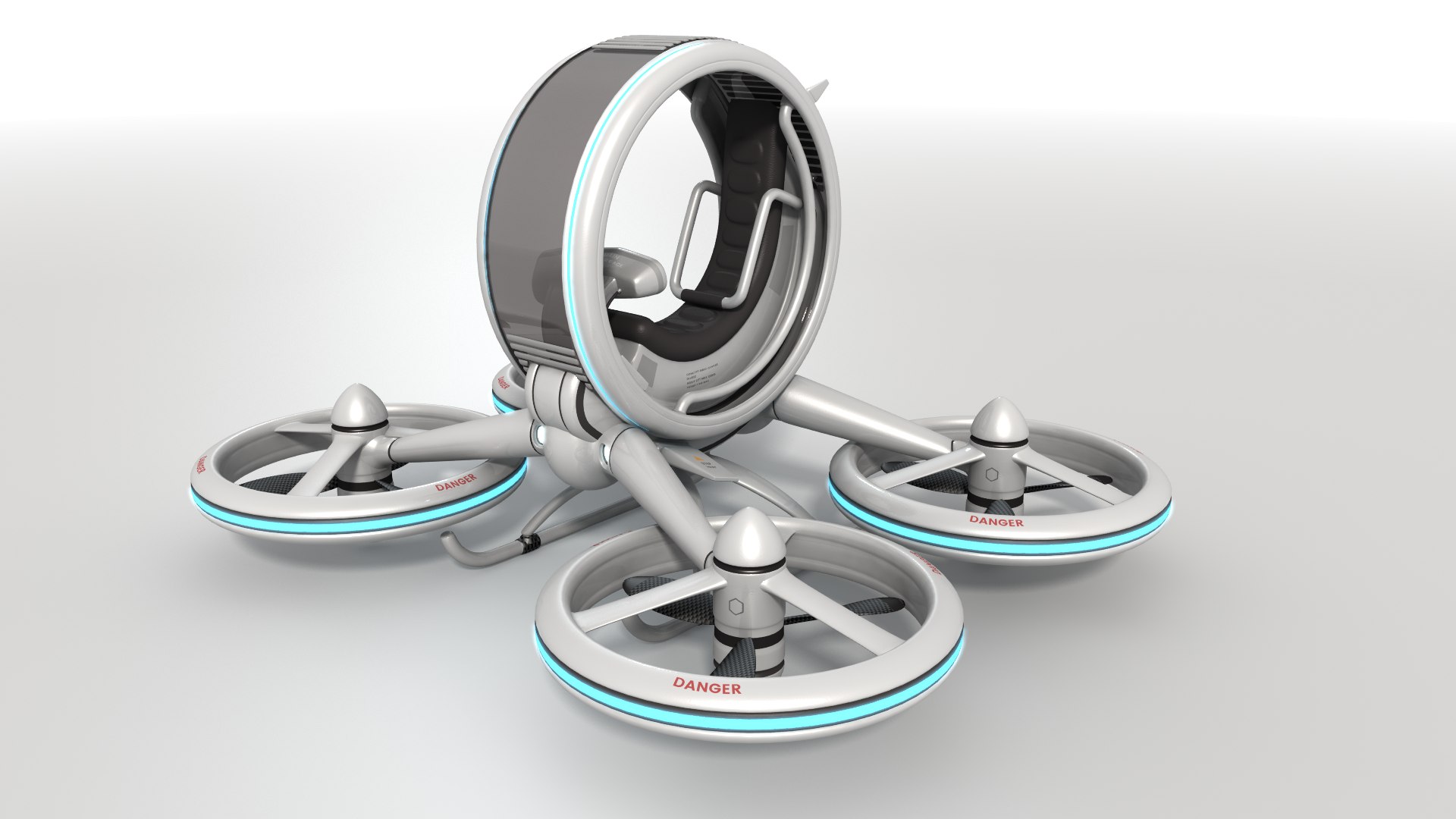 3D Manned Drone Concept Quadcopter - TurboSquid 2086389