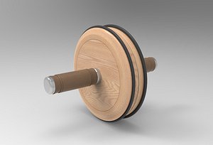 Huhu Dumbbell Roll 3D model