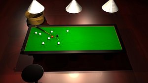 obj billiard table - cup